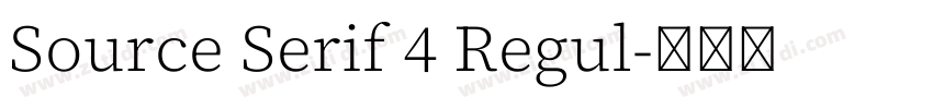 Source Serif 4 Regul字体转换